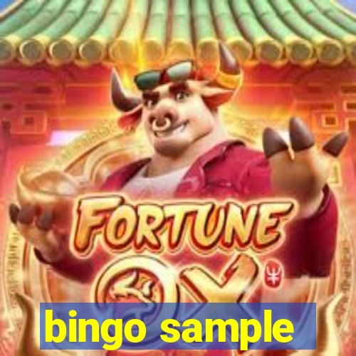 bingo sample