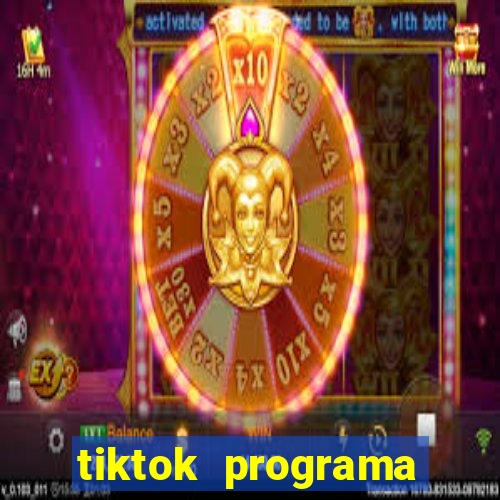 tiktok programa criativo beta