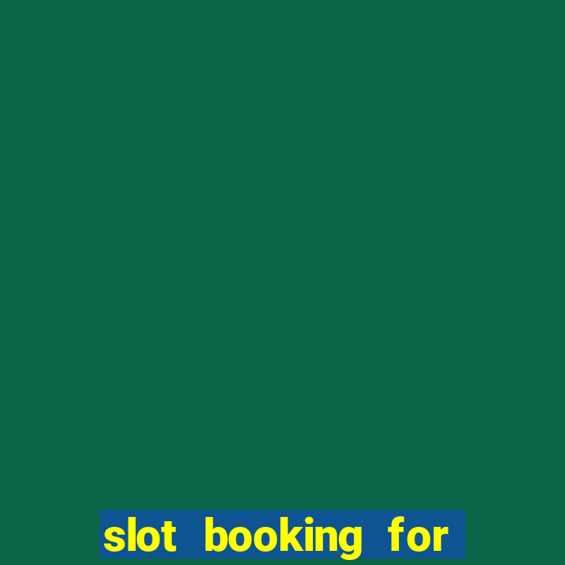 slot booking for driving licence