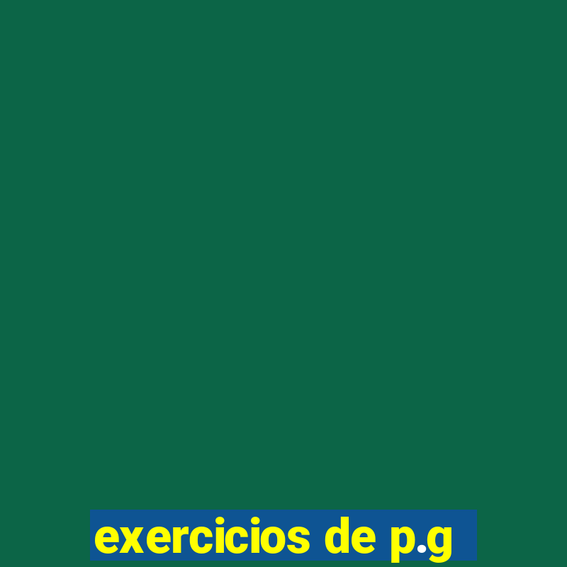 exercicios de p.g