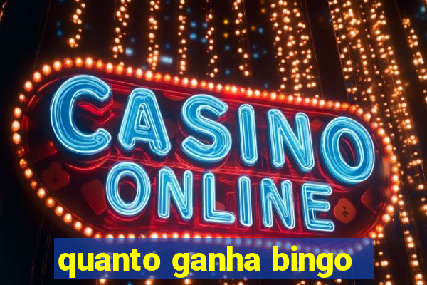 quanto ganha bingo