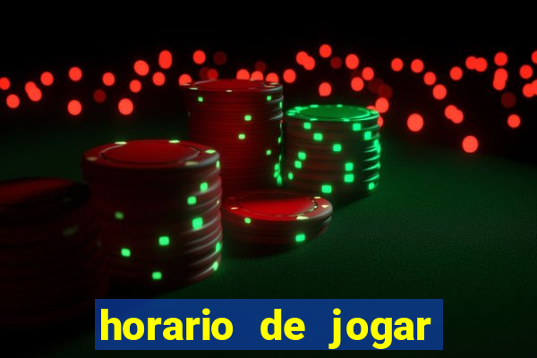 horario de jogar fortune tiger