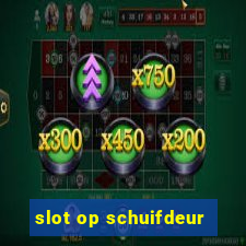 slot op schuifdeur