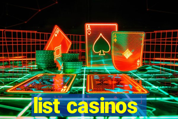 list casinos