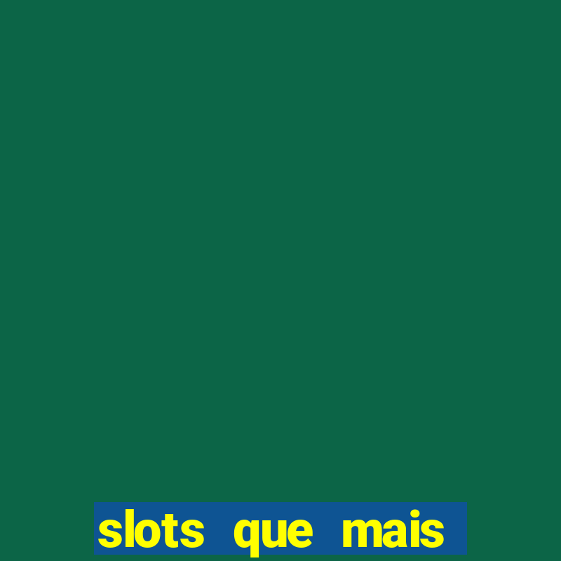 slots que mais pagam na blaze