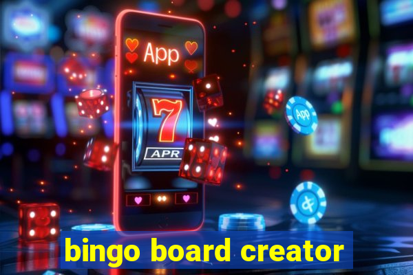 bingo board creator