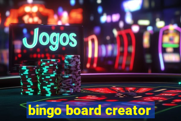 bingo board creator