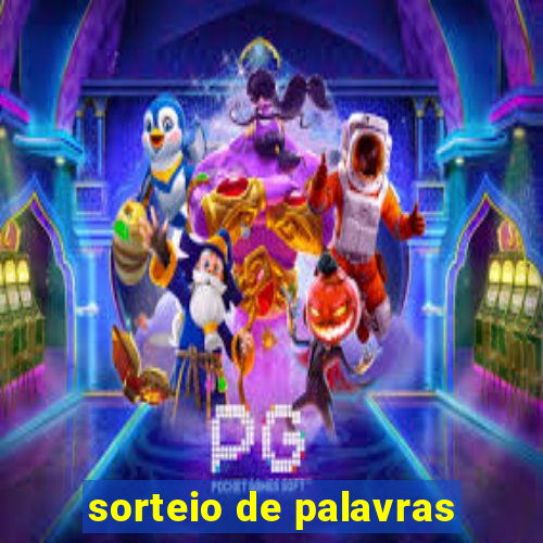 sorteio de palavras