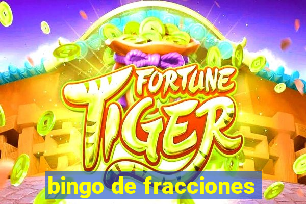 bingo de fracciones