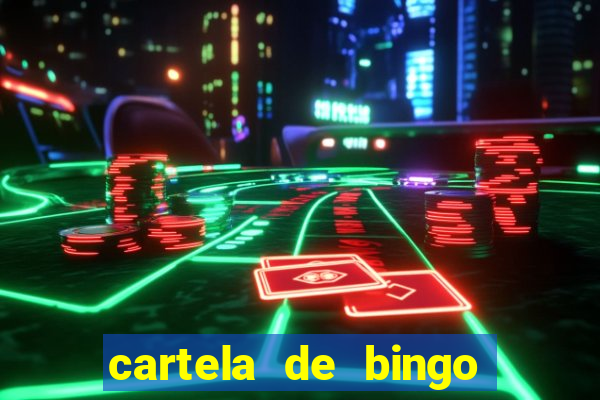 cartela de bingo ate 50