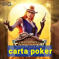 carta poker