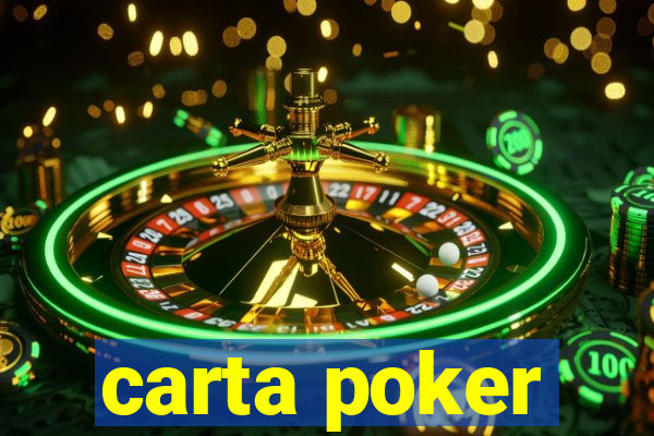 carta poker