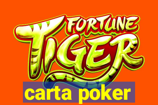 carta poker