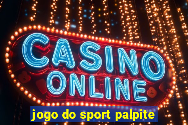 jogo do sport palpite