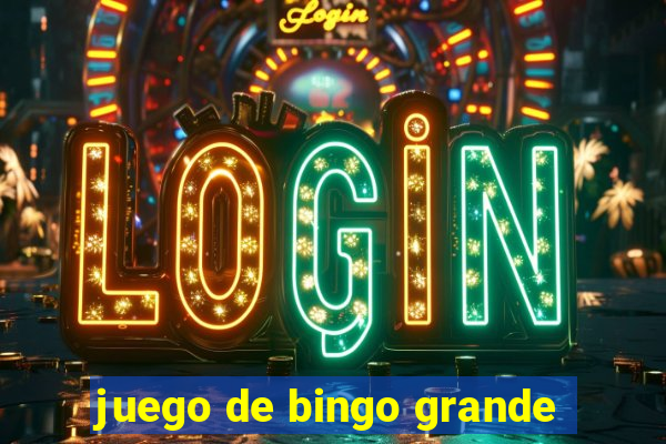 juego de bingo grande