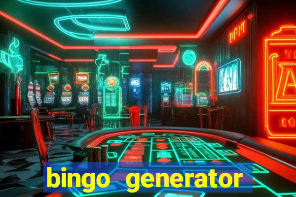 bingo generator with images