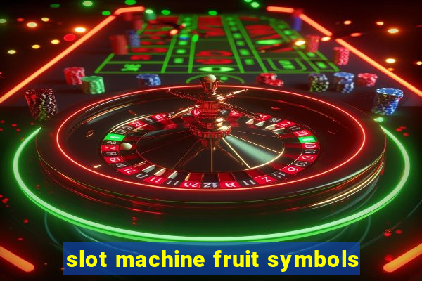 slot machine fruit symbols