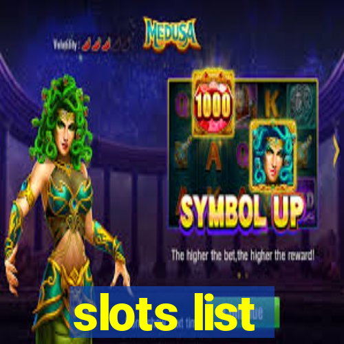 slots list