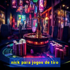 nick para jogos de tiro