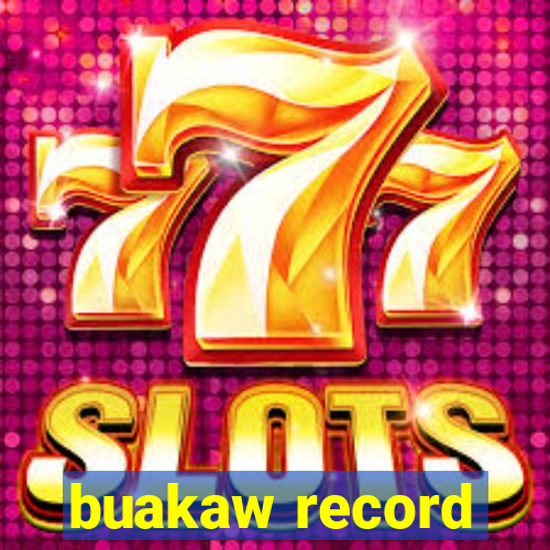 buakaw record