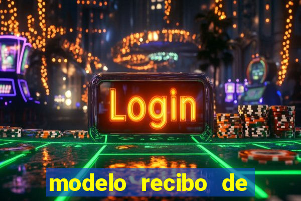 modelo recibo de pagamento word