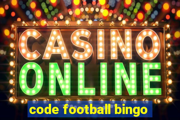 code football bingo