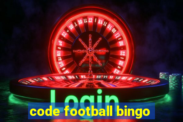 code football bingo