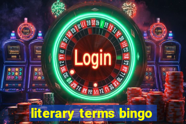 literary terms bingo