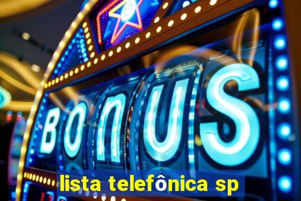 lista telefônica sp