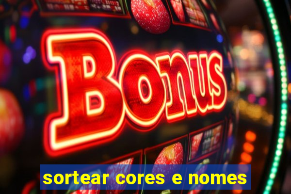 sortear cores e nomes