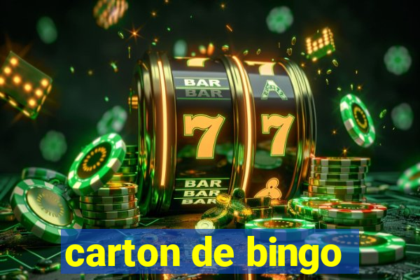 carton de bingo