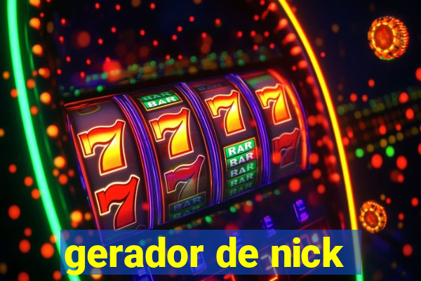 gerador de nick