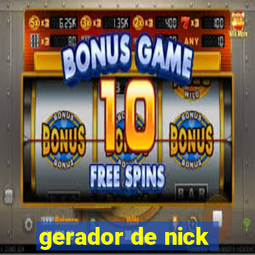 gerador de nick