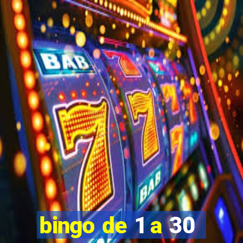 bingo de 1 a 30