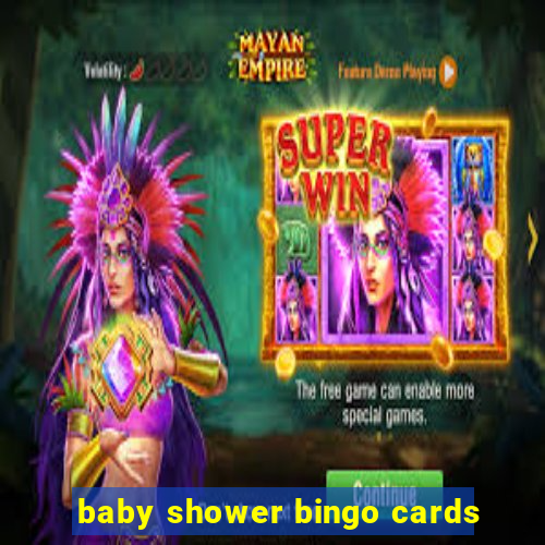 baby shower bingo cards