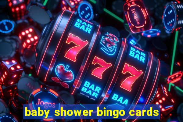 baby shower bingo cards