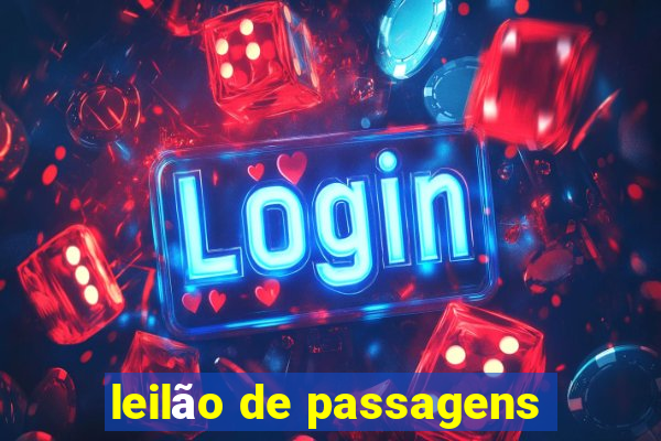 leilão de passagens