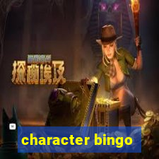 character bingo