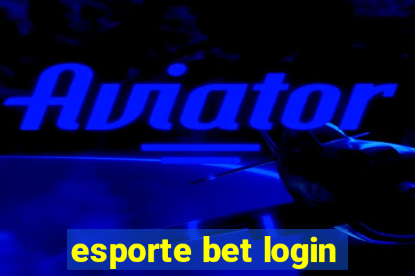 esporte bet login