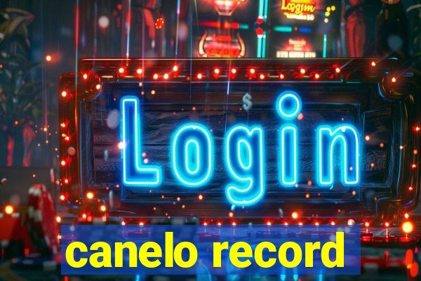 canelo record