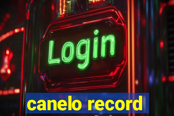 canelo record