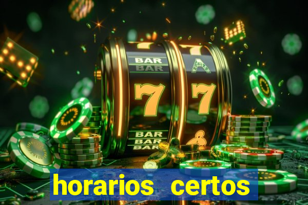 horarios certos para jogar fortune tiger