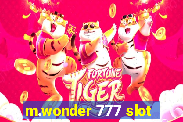 m.wonder 777 slot