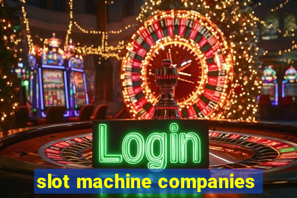 slot machine companies