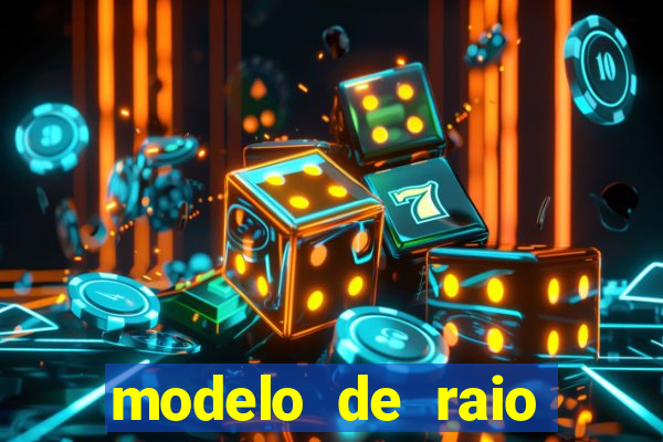 modelo de raio para imprimir