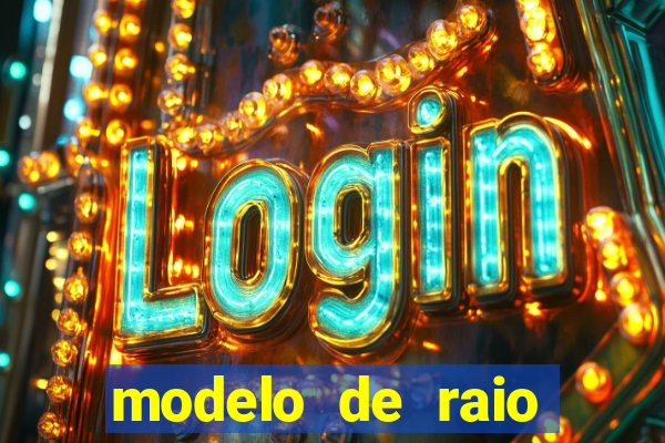 modelo de raio para imprimir