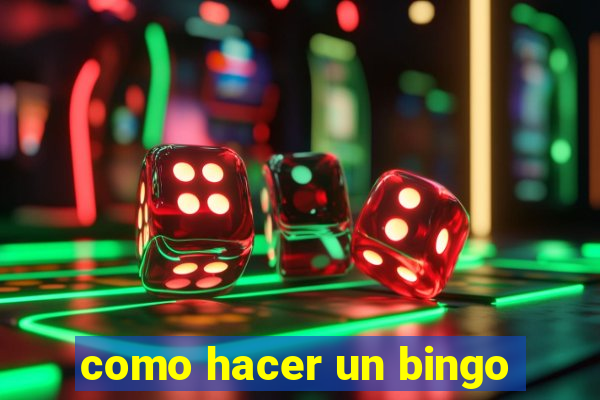 como hacer un bingo