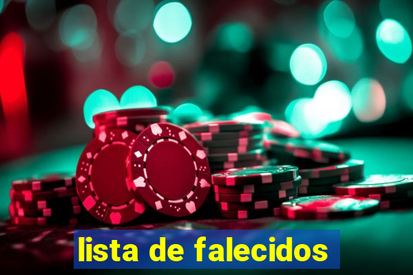 lista de falecidos