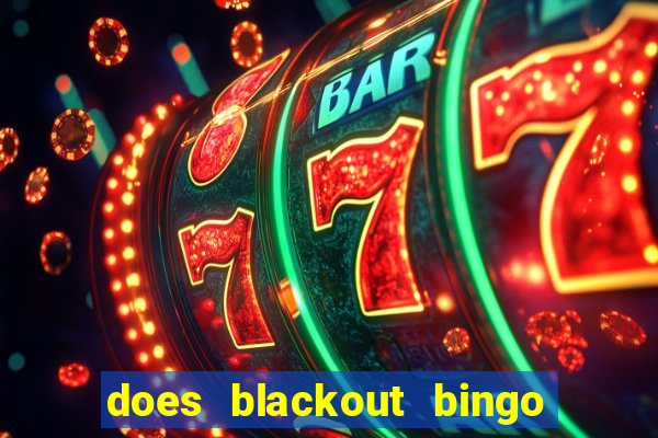 does blackout bingo really pay