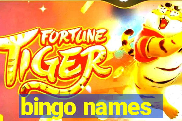 bingo names